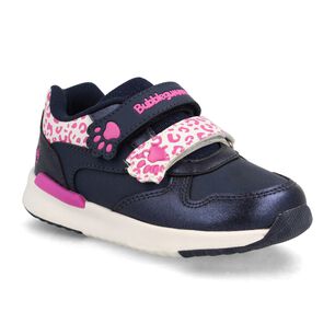Zapatilla Ni&ntilde;a Bubblegummers Speed Lite Azul Marino - Fucsia